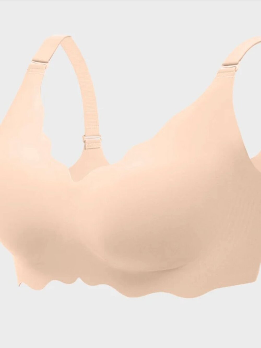 Shecurve NIB Soft Full Coverage Scalloped Wireless Jelly Bra